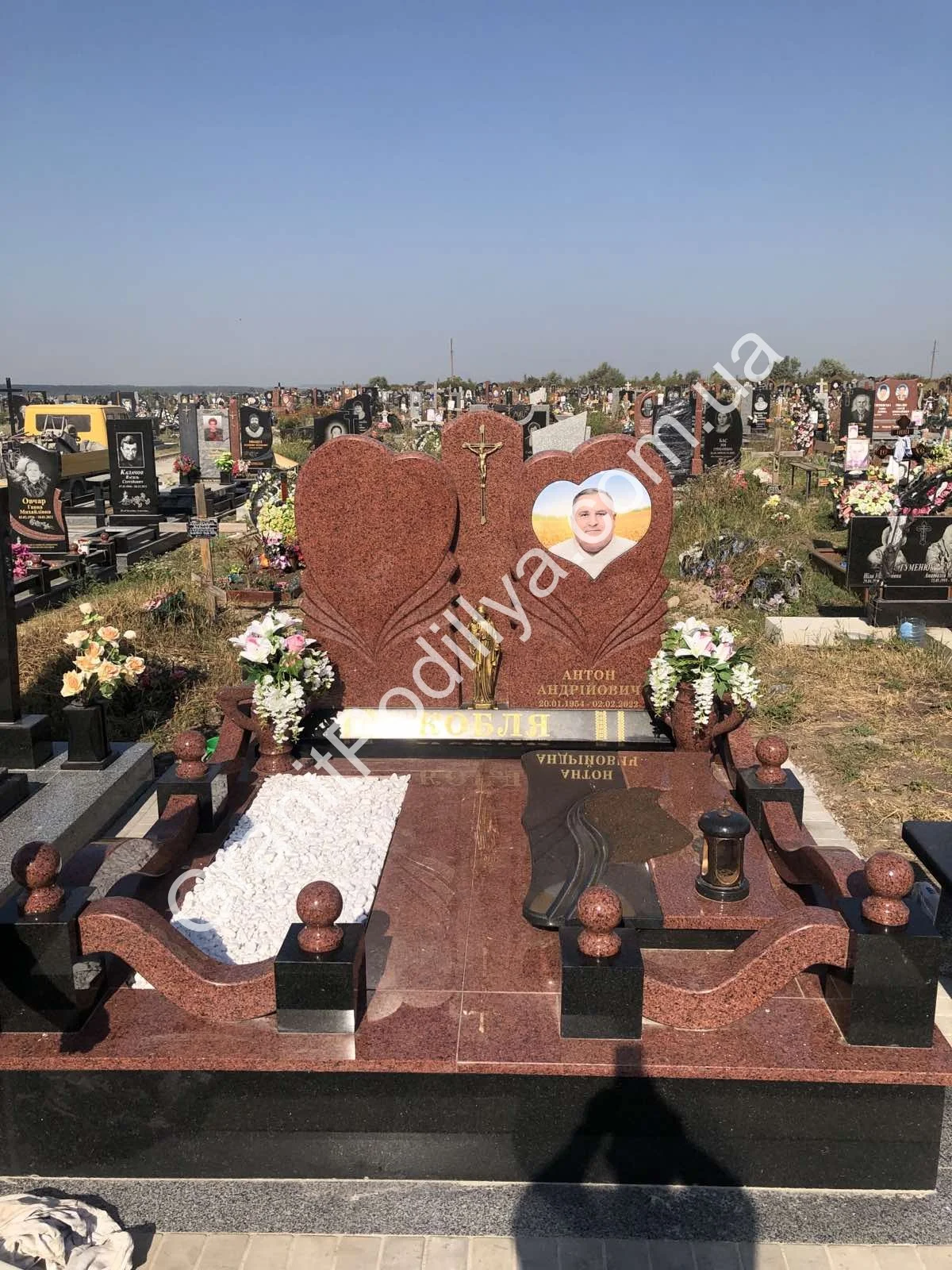 Подвійний пам'ятник з граніту - Кам'янець-Подільський | GranitPodillya